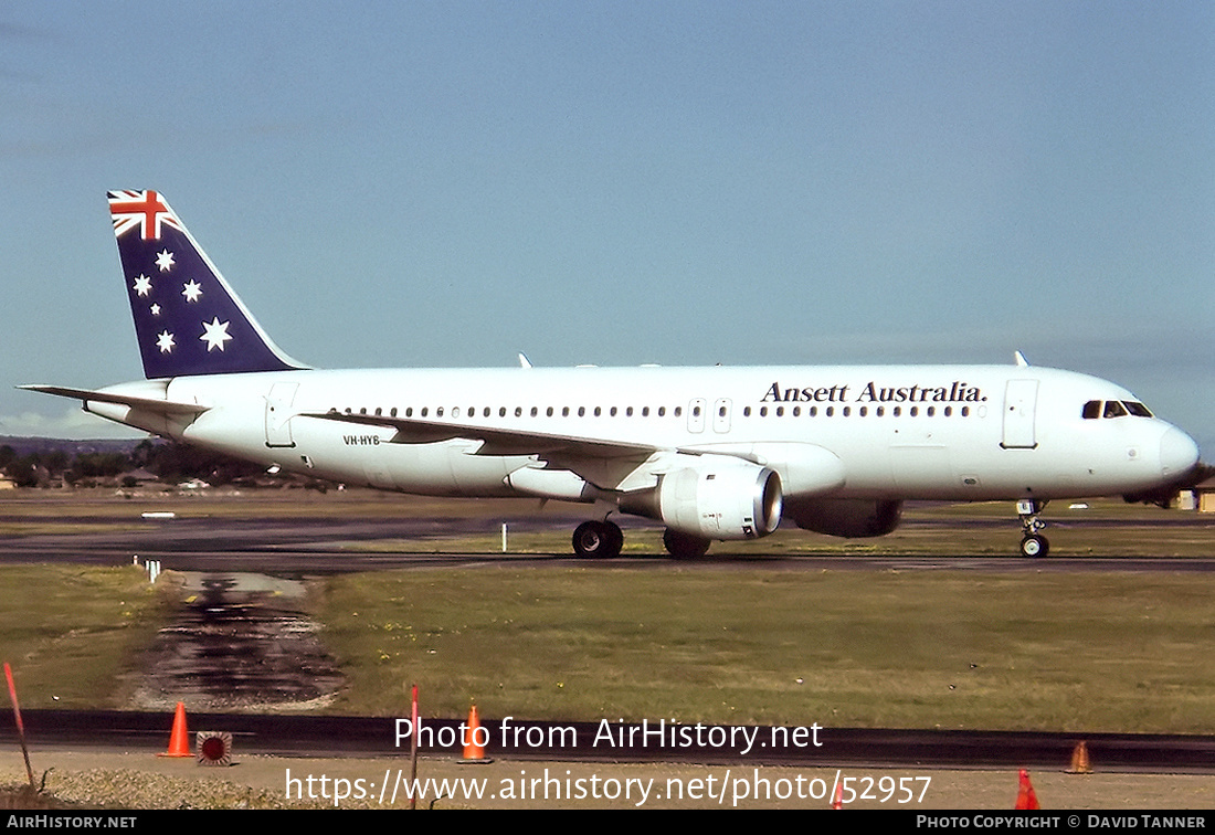 Aircraft Photo of VH-HYB | Airbus A320-211 | Ansett Australia | AirHistory.net #52957