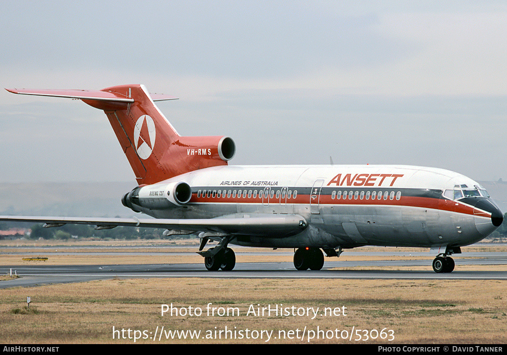 Aircraft Photo of VH-RMS | Boeing 727-77C | Ansett Airlines of Australia | AirHistory.net #53063