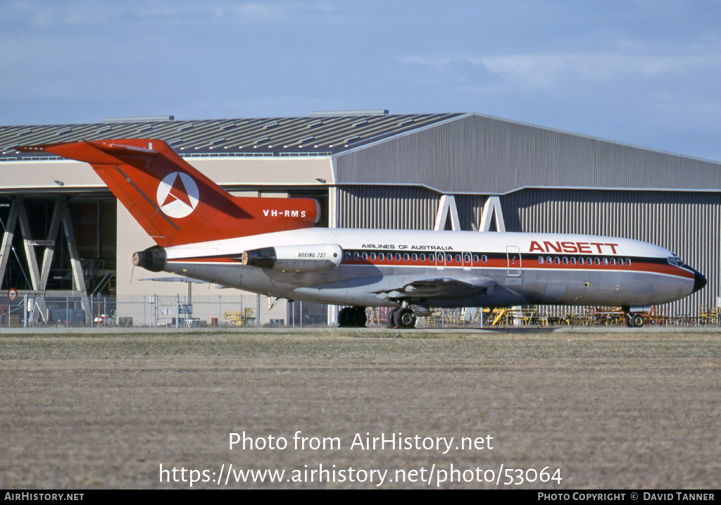 Aircraft Photo of VH-RMS | Boeing 727-77C | Ansett Airlines of Australia | AirHistory.net #53064