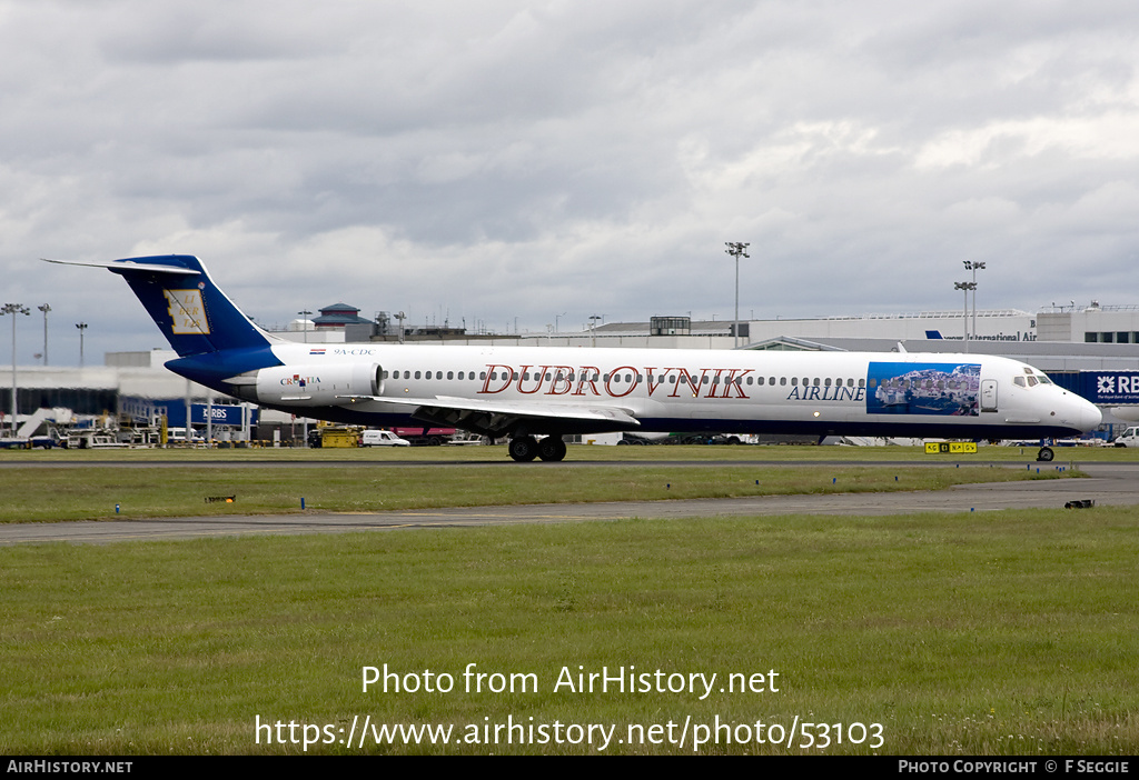 Aircraft Photo of 9A-CDC | McDonnell Douglas MD-82 (DC-9-82) | Dubrovnik Airline | AirHistory.net #53103