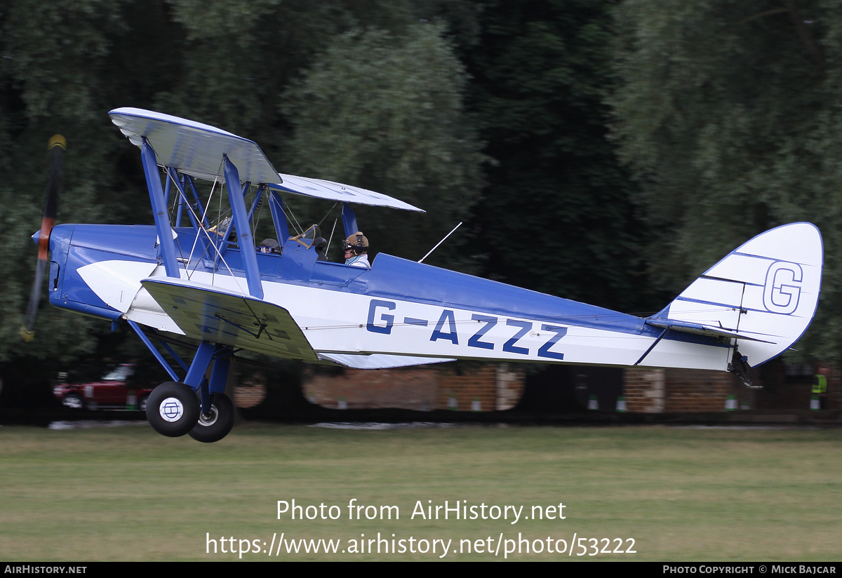 Aircraft Photo of G-AZZZ | De Havilland D.H. 82A Tiger Moth II | AirHistory.net #53222