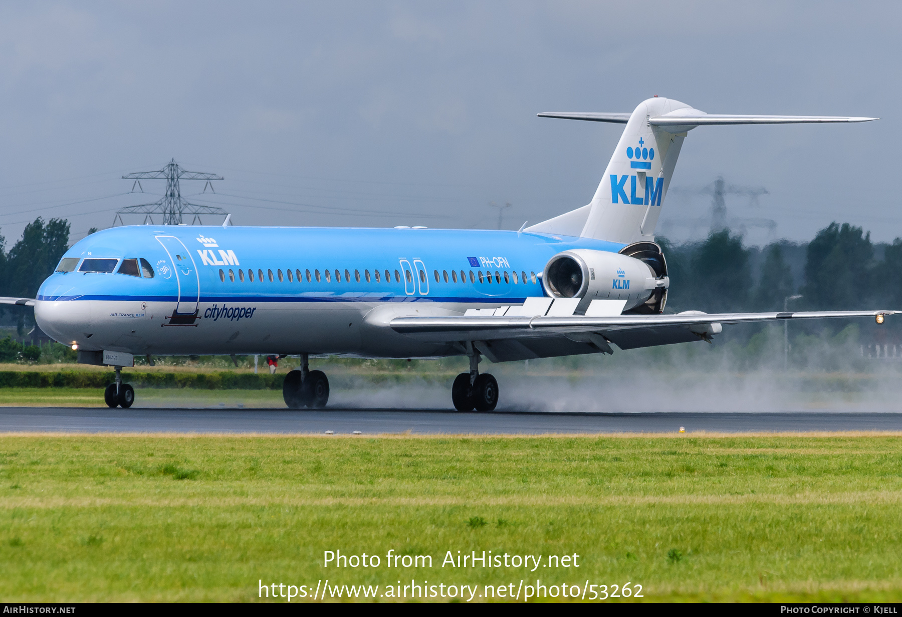 Aircraft Photo of PH-OFN | Fokker 100 (F28-0100) | KLM Cityhopper | AirHistory.net #53262