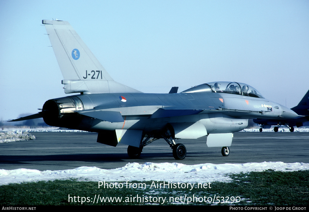 Aircraft Photo of J-271 | General Dynamics F-16B Fighting Falcon | Netherlands - Air Force | AirHistory.net #53290