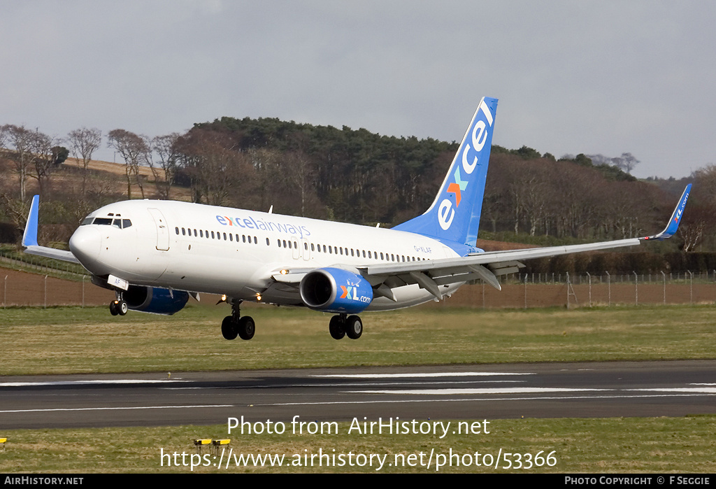 Aircraft Photo of G-XLAF | Boeing 737-86N | Excel Airways | AirHistory.net #53366