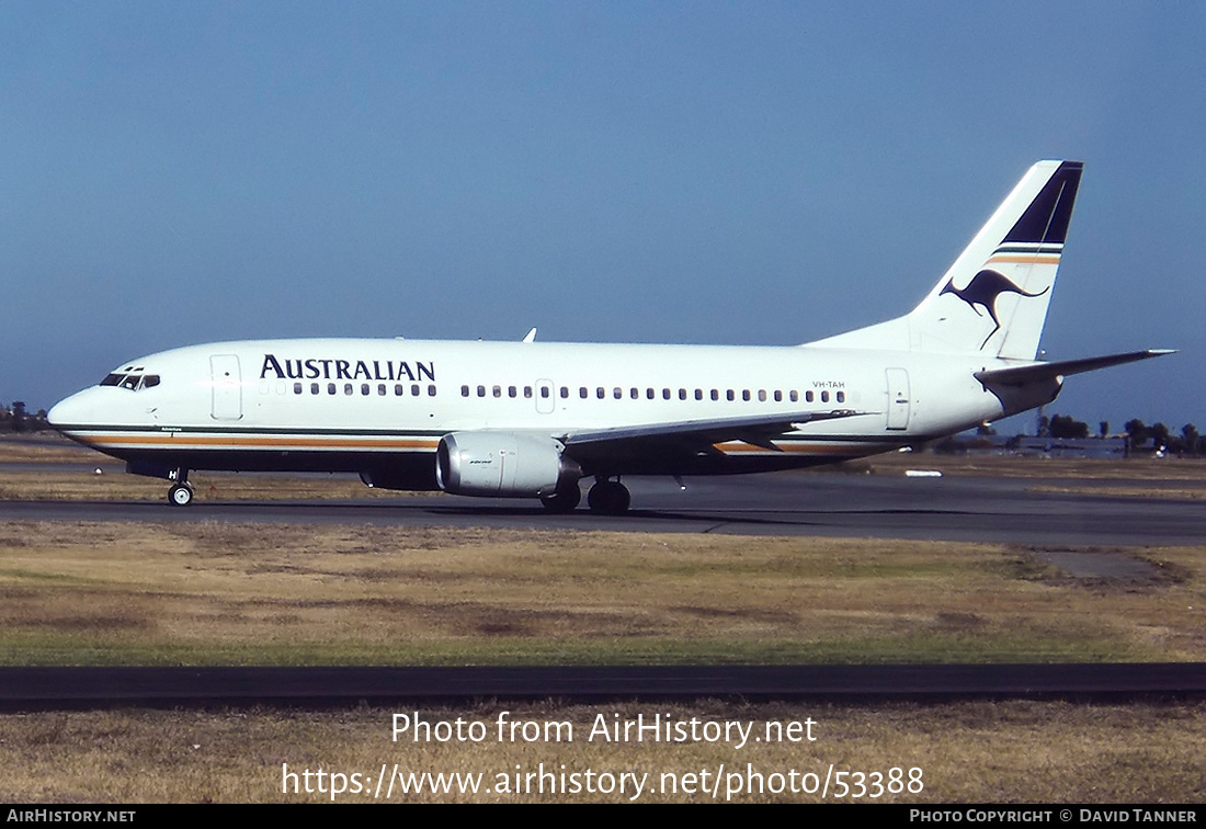 Aircraft Photo of VH-TAH | Boeing 737-376 | Australian Airlines | AirHistory.net #53388