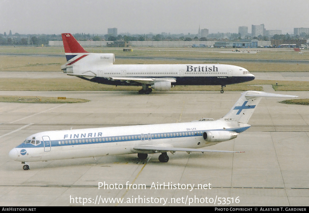 Aircraft Photo of OH-LYV | McDonnell Douglas DC-9-51 | Finnair | AirHistory.net #53516