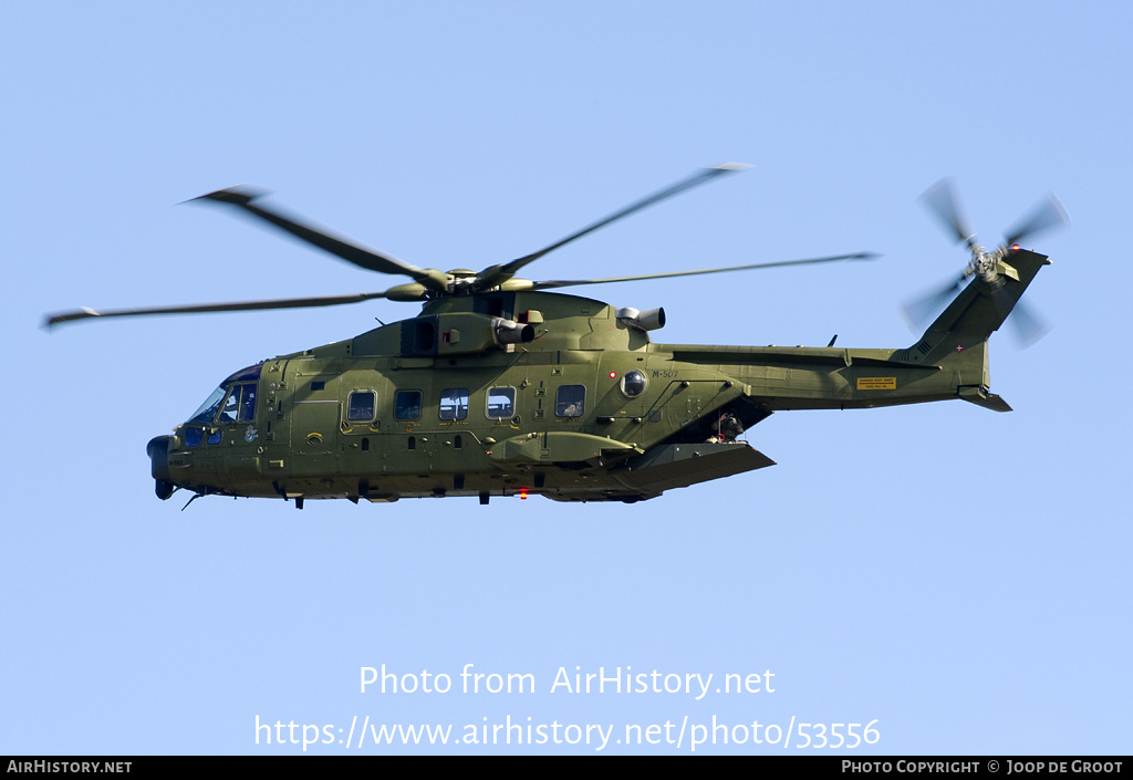 Aircraft Photo of M-507 | AgustaWestland EH101-512 Merlin Joint Supporter | Denmark - Air Force | AirHistory.net #53556