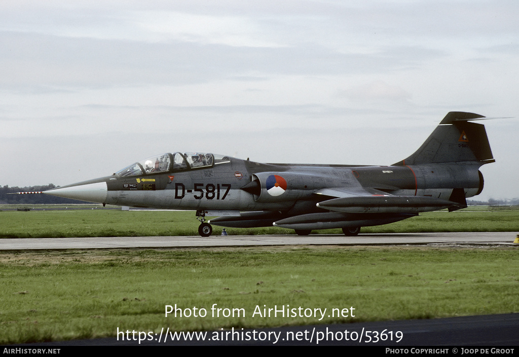 Aircraft Photo of D-5817 | Lockheed TF-104G Starfighter | Netherlands - Air Force | AirHistory.net #53619