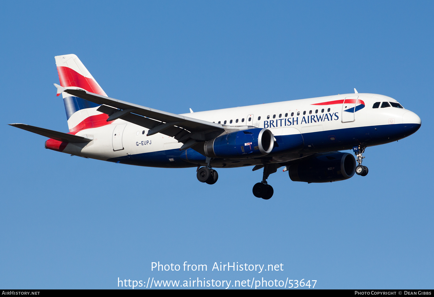 Aircraft Photo of G-EUPJ | Airbus A319-131 | British Airways | AirHistory.net #53647