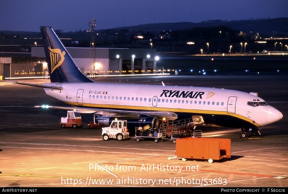 Aircraft Photo of EI-CJH | Boeing 737-204/Adv | Ryanair | AirHistory.net #53683