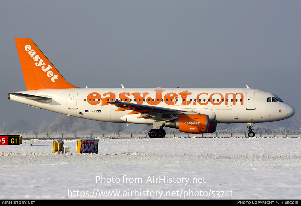 Aircraft Photo of G-EZDI | Airbus A319-111 | EasyJet | AirHistory.net #53741