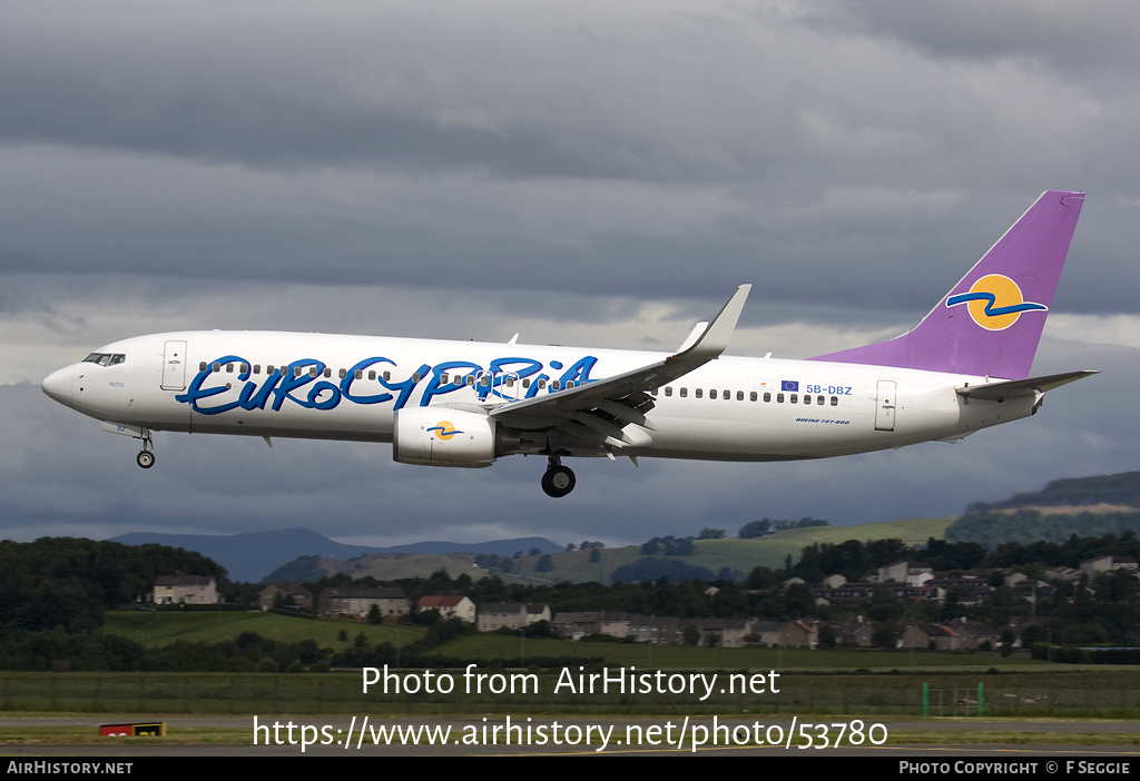 Aircraft Photo of 5B-DBZ | Boeing 737-8BK | Eurocypria Airlines | AirHistory.net #53780