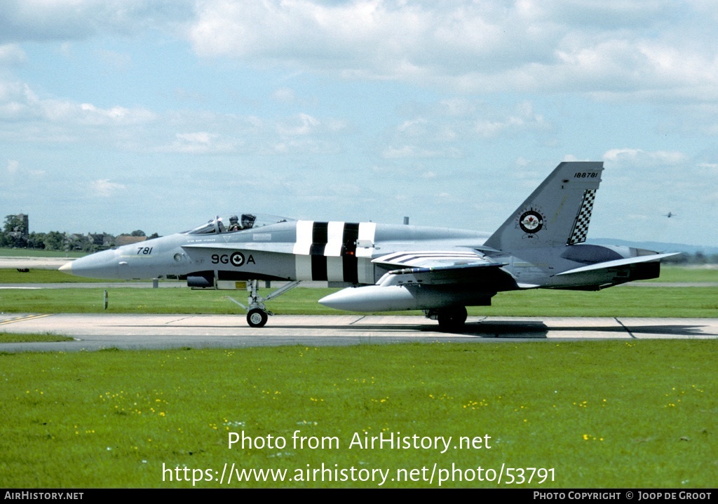 Aircraft Photo of 188781 | McDonnell Douglas CF-188 Hornet | Canada - Air Force | AirHistory.net #53791