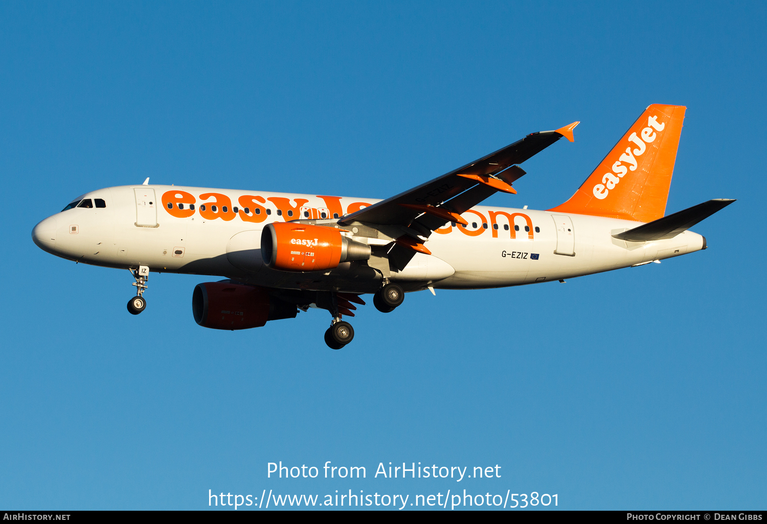 Aircraft Photo of G-EZIZ | Airbus A319-111 | EasyJet | AirHistory.net #53801