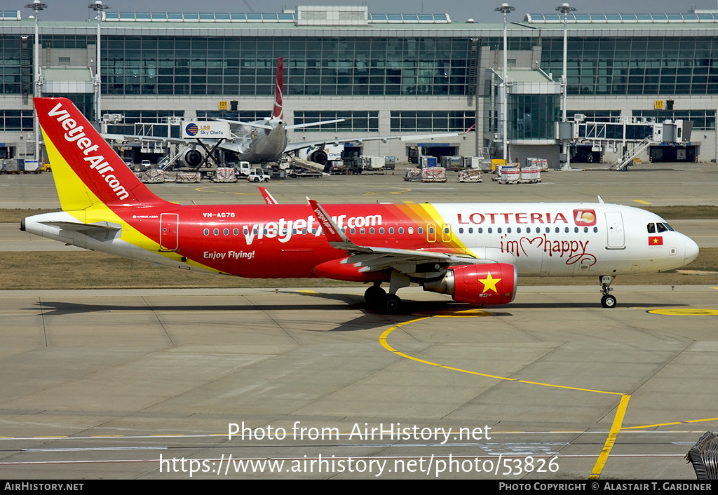 Aircraft Photo of VN-A678 | Airbus A320-214 | VietJet Air | AirHistory.net #53826