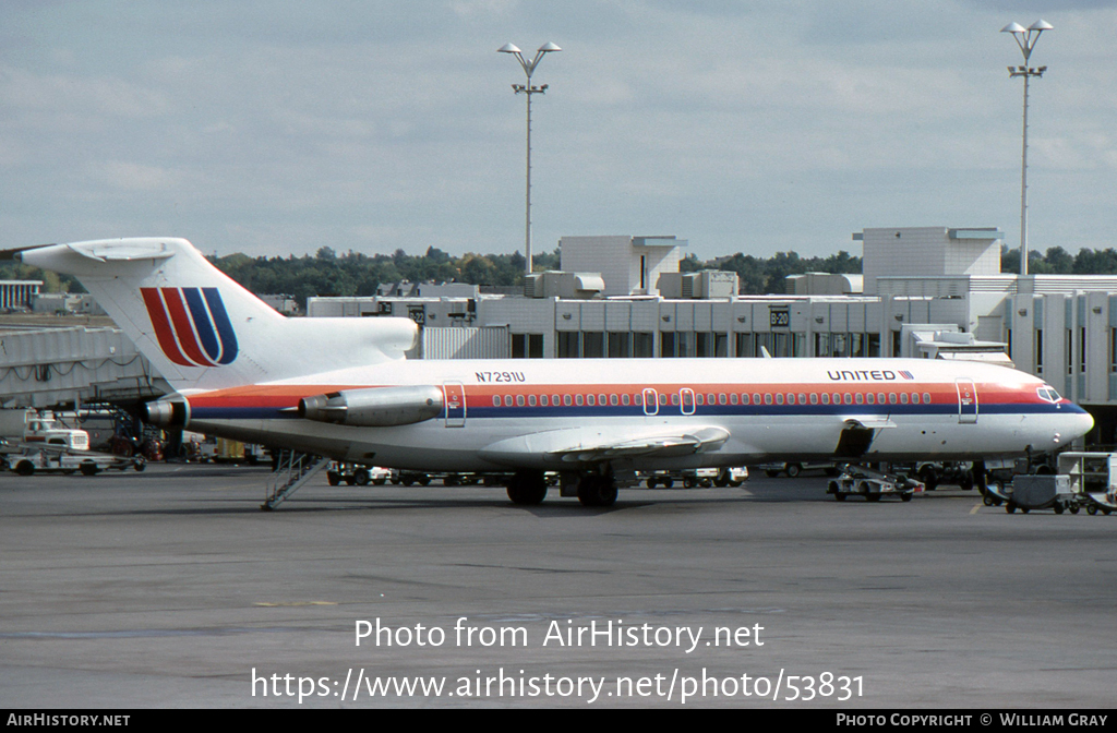 Aircraft Photo of N7291U | Boeing 727-222/Adv | United Airlines | AirHistory.net #53831