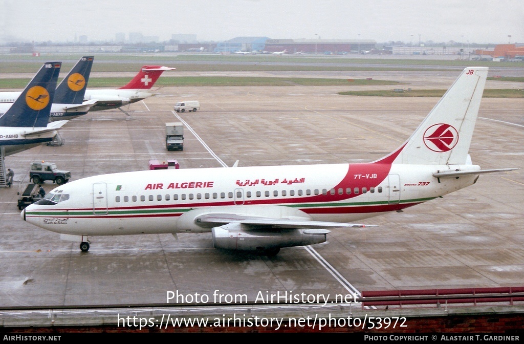 Aircraft Photo of 7T-VJB | Boeing 737-2T4/Adv | Air Algérie | AirHistory.net #53972