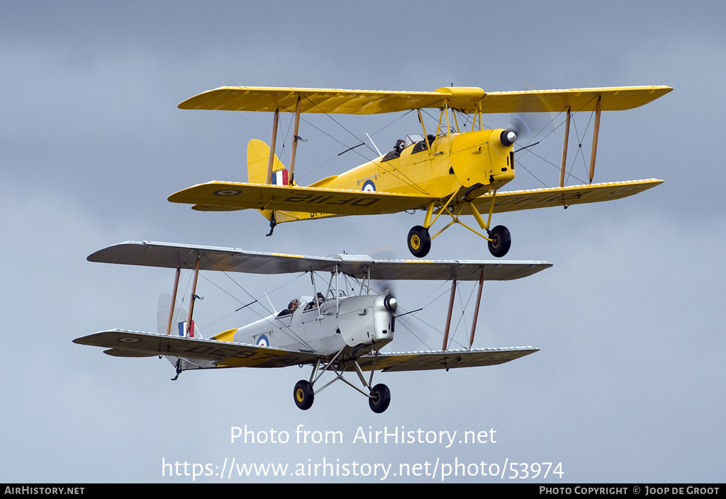 Aircraft Photo of G-ANRM / DF112 | De Havilland D.H. 82A Tiger Moth II | UK - Air Force | AirHistory.net #53974