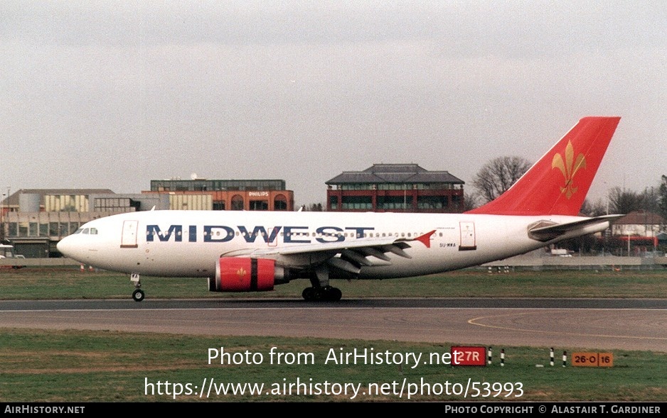 Aircraft Photo of SU-MWA | Airbus A310-304 | Midwest Airlines | AirHistory.net #53993