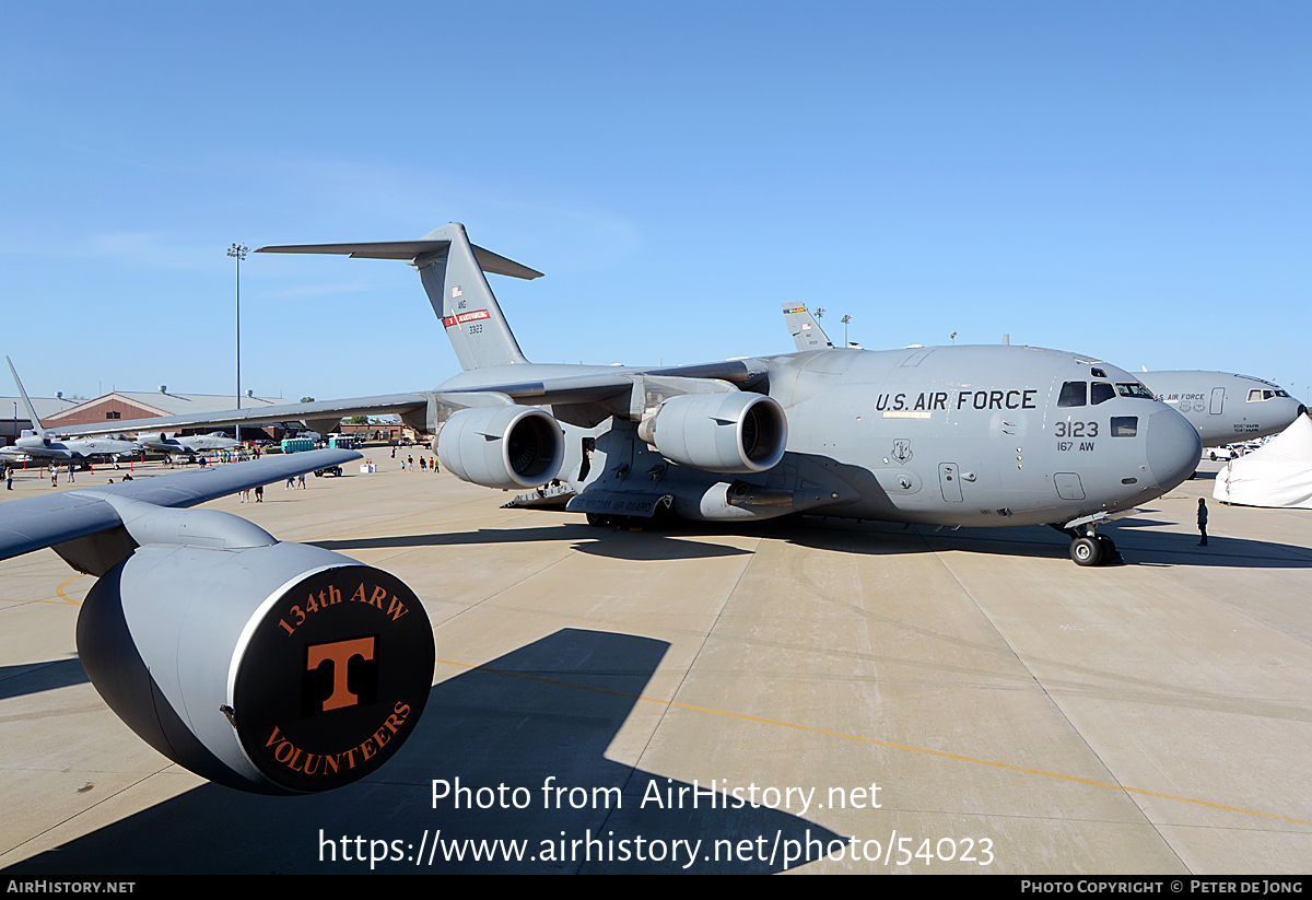 Aircraft Photo of 03-3123 / 33123 | Boeing C-17A Globemaster III | USA - Air Force | AirHistory.net #54023