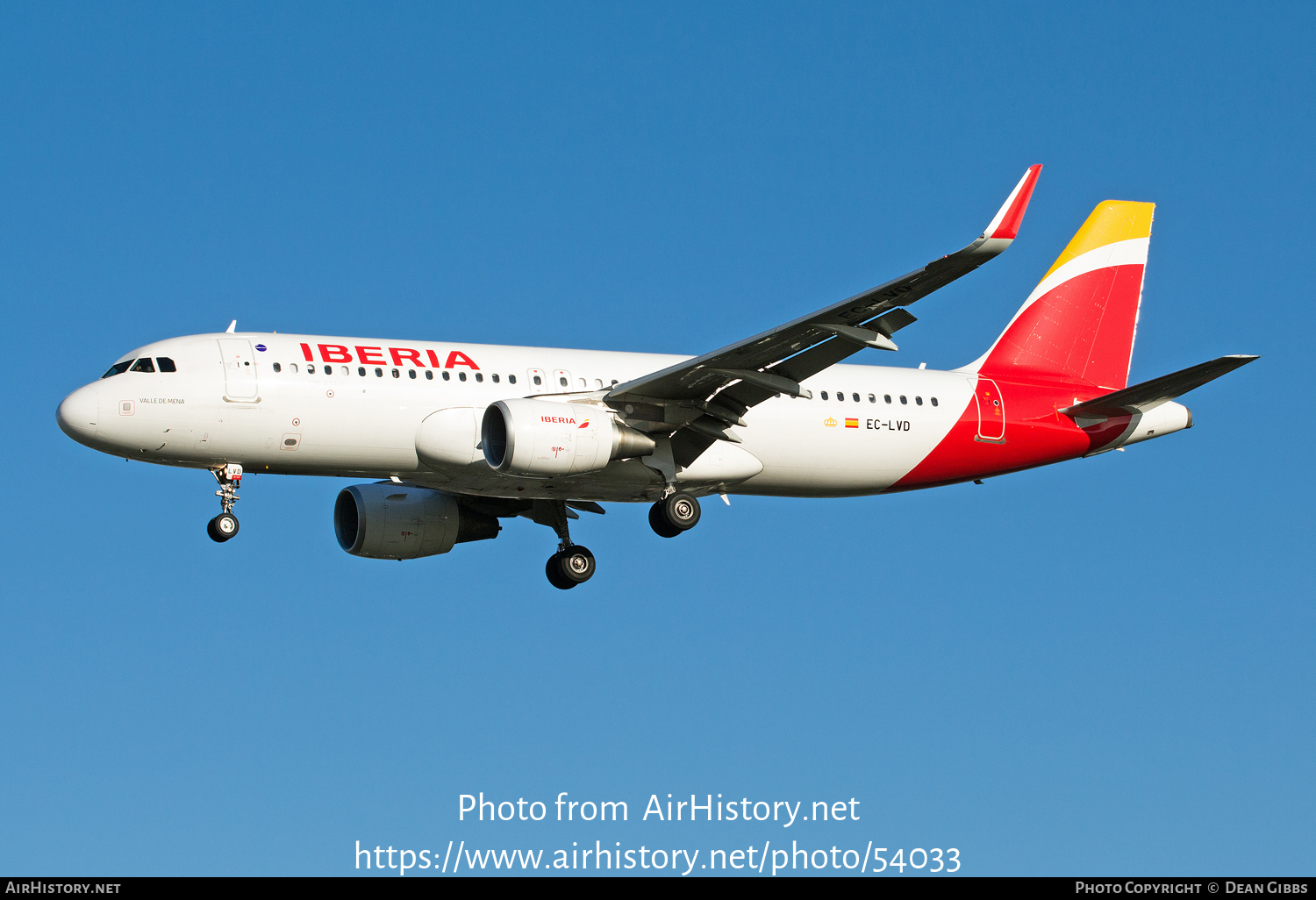 Aircraft Photo of EC-LVD | Airbus A320-216 | Iberia | AirHistory.net #54033