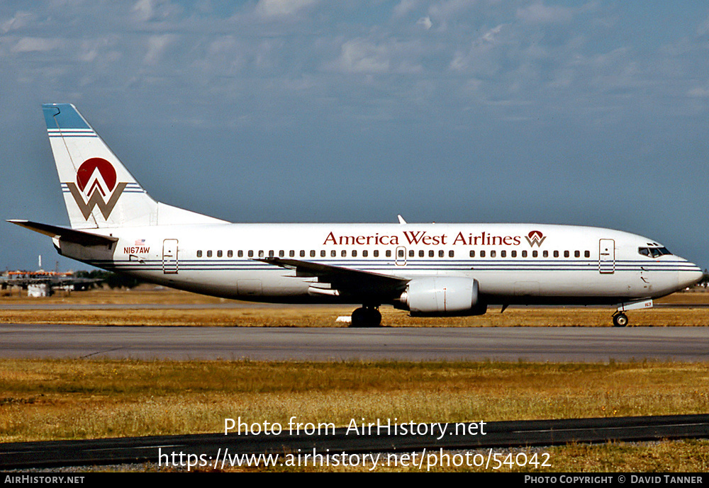 Aircraft Photo of N167AW | Boeing 737-33A | America West Airlines | AirHistory.net #54042