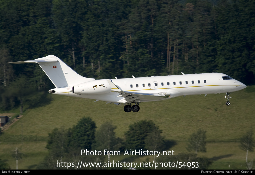 Aircraft Photo of HB-IHQ | Bombardier Global Express (BD-700-1A10) | AirHistory.net #54053