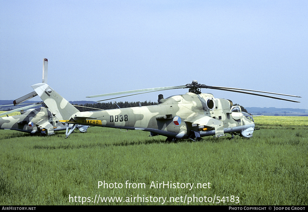 Aircraft Photo of 0838 | Mil Mi-24V | Czechia - Air Force | AirHistory.net #54183