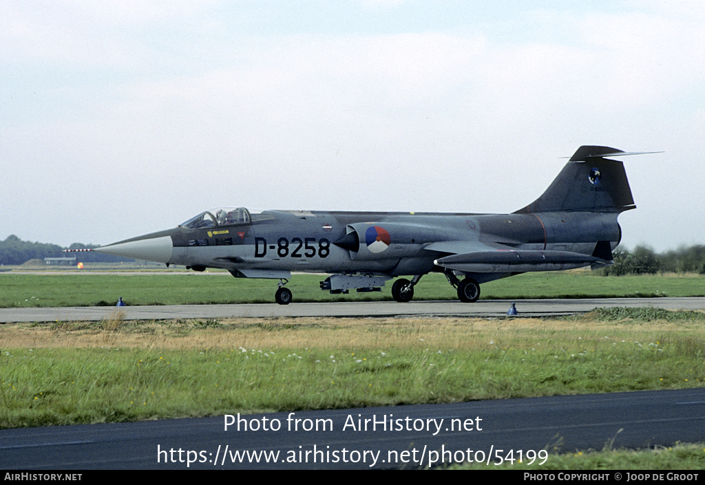 Aircraft Photo of D-8258 | Lockheed F-104G Starfighter | Netherlands - Air Force | AirHistory.net #54199