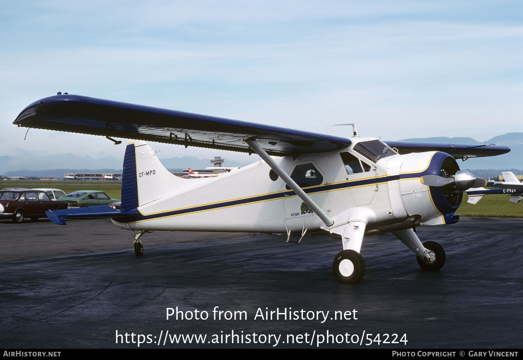 Aircraft Photo of CF-MPD | De Havilland Canada DHC-2 Beaver Mk1 | Royal Canadian Mounted Police | AirHistory.net #54224