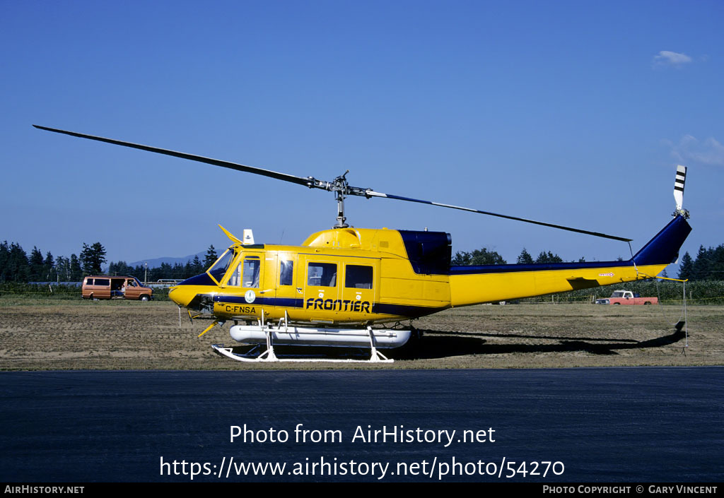 Aircraft Photo of C-FNSA | Bell 212 Twin Two-Twelve | Frontier Helicopters | AirHistory.net #54270