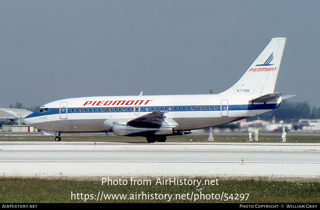 Aircraft Photo of N778N | Boeing 737-201/Adv | Piedmont Airlines | AirHistory.net #54297