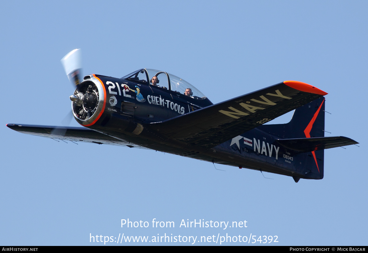 Aircraft Photo of N343NA / 138343 | North American T-28B Trojan | USA - Navy | AirHistory.net #54392