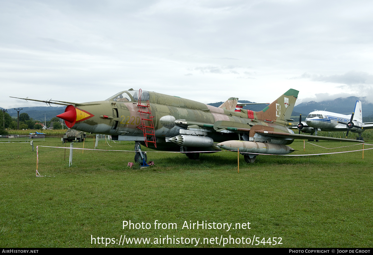 Aircraft Photo of 2220 | Sukhoi Su-22M4 | Slovakia - Air Force | AirHistory.net #54452