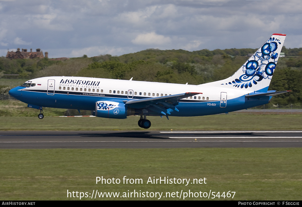 Aircraft Photo of VQ-BDI | Boeing 737-73A | Moskovia Airlines | AirHistory.net #54467