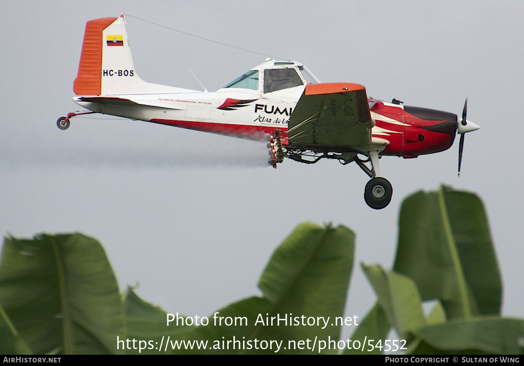 Aircraft Photo of HC-BOS | Cessna T188C Ag Husky | Fumicar | AirHistory.net #54552