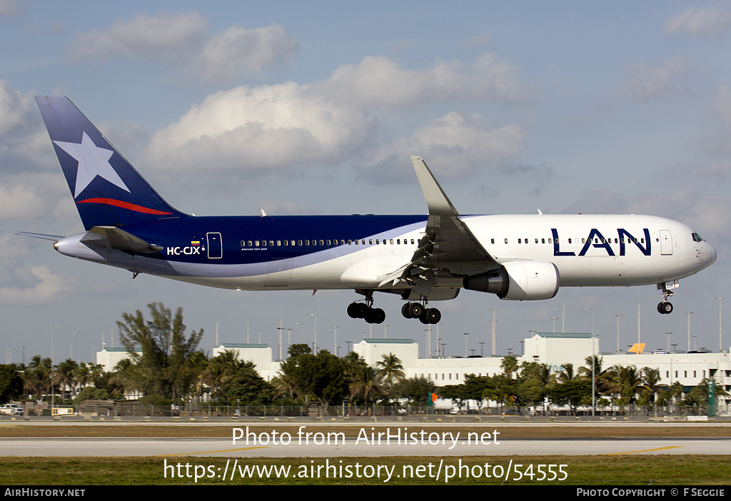 Aircraft Photo of HC-CJX | Boeing 767-316/ER | LAN Airlines - Línea Aérea Nacional | AirHistory.net #54555