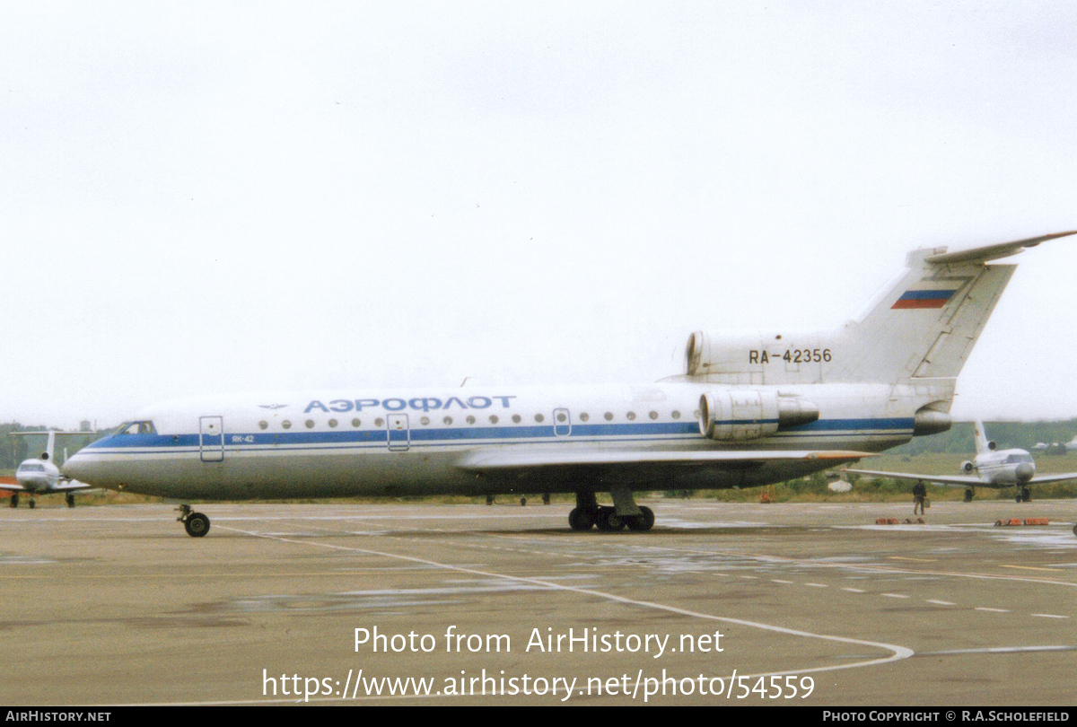 Aircraft Photo of RA-42356 | Yakovlev Yak-42 | Aeroflot | AirHistory.net #54559