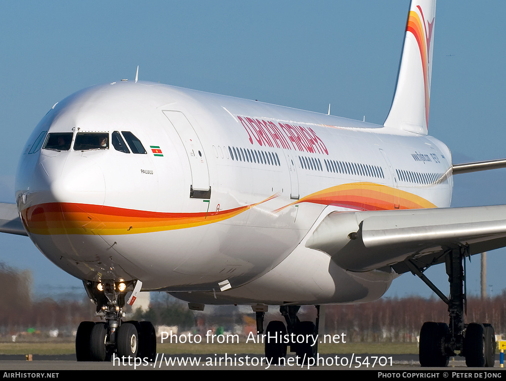 Aircraft Photo of PZ-TCP | Airbus A340-311 | Surinam Airways | AirHistory.net #54701