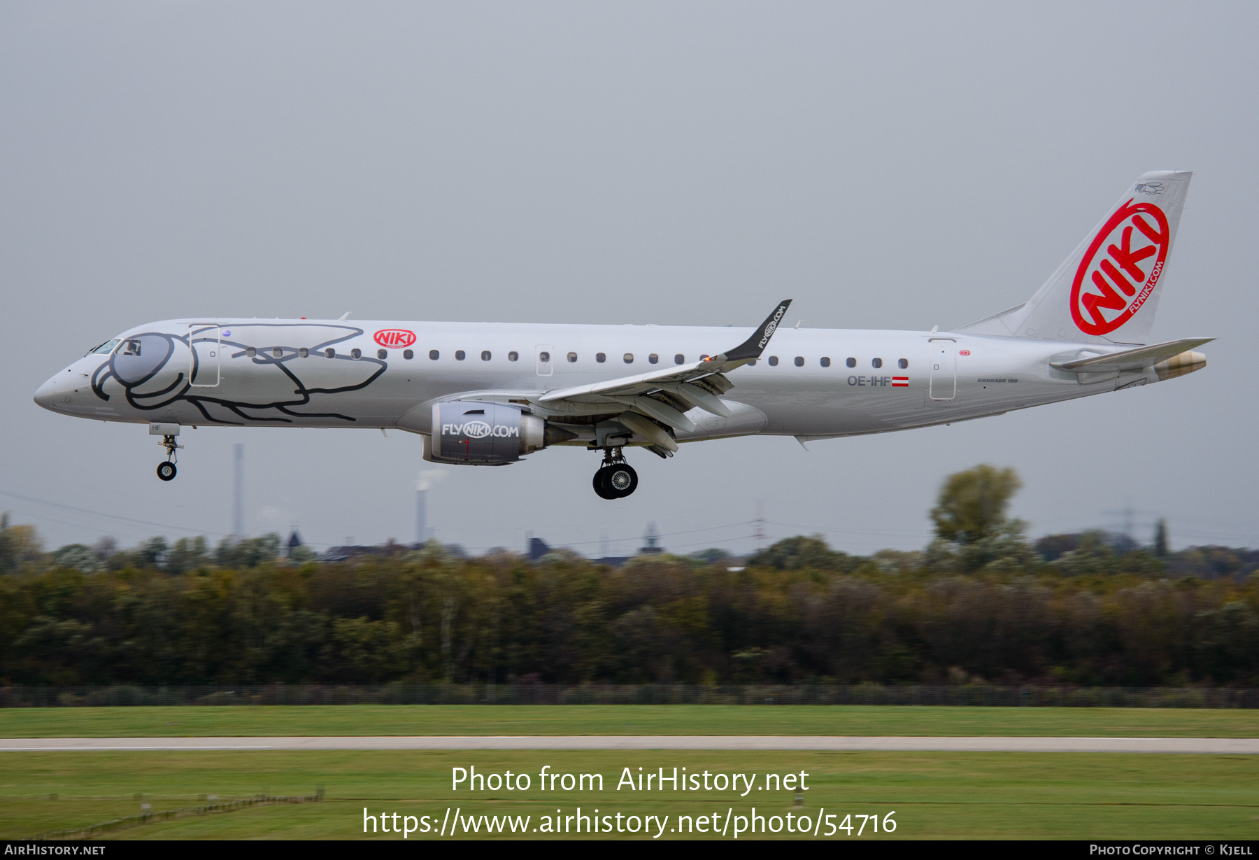 Aircraft Photo of OE-IHF | Embraer 190LR (ERJ-190-100LR) | Niki | AirHistory.net #54716