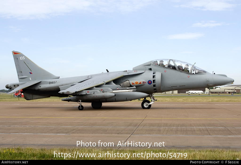 Aircraft Photo of ZH657 | British Aerospace Harrier T12 | UK - Air Force | AirHistory.net #54719