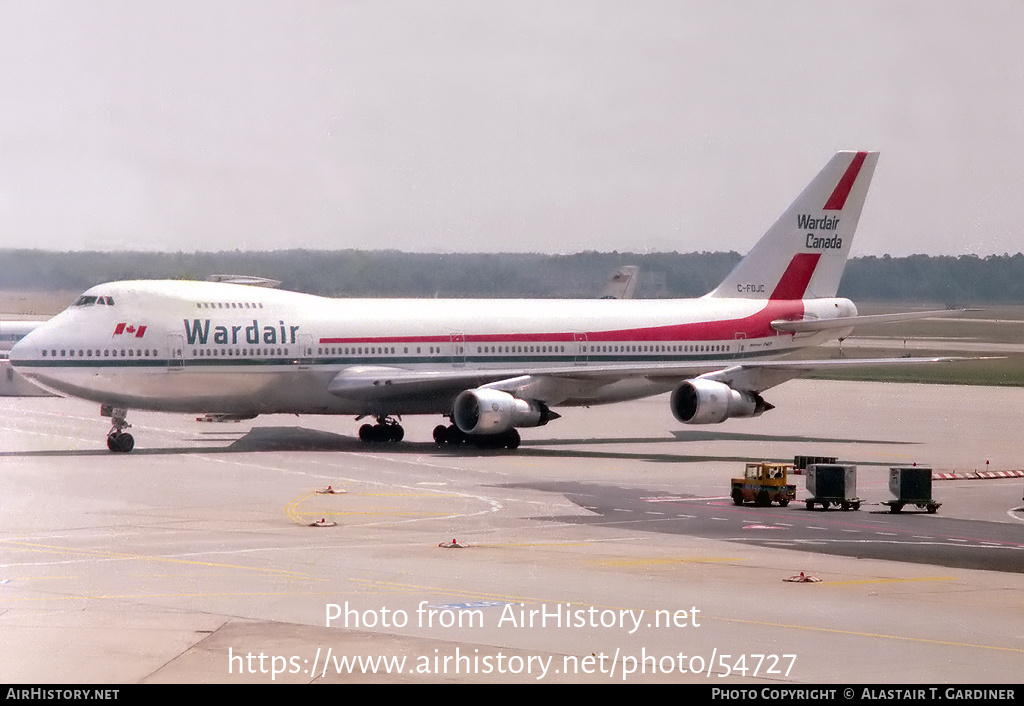 Aircraft Photo of C-FDJC | Boeing 747-1D1 | Wardair Canada | AirHistory.net #54727