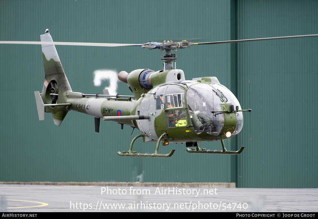 Aircraft Photo of ZA772 | Aerospatiale SA-341B Gazelle AH1 | UK - Army | AirHistory.net #54740