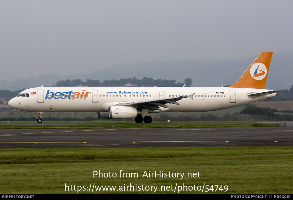 Aircraft Photo of TC-TUC | Airbus A321-131 | Bestair | AirHistory.net #54749