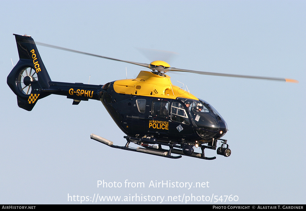 Aircraft Photo of G-SPHU | Eurocopter EC-135T-2 | Strathclyde Police | AirHistory.net #54760