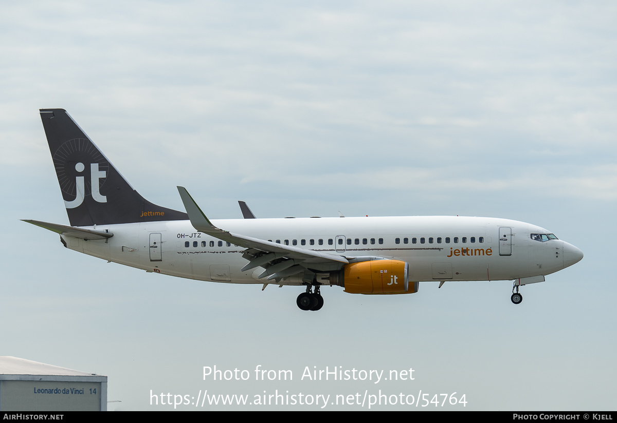 Aircraft Photo of OH-JTZ | Boeing 737-73S | Jettime | AirHistory.net #54764