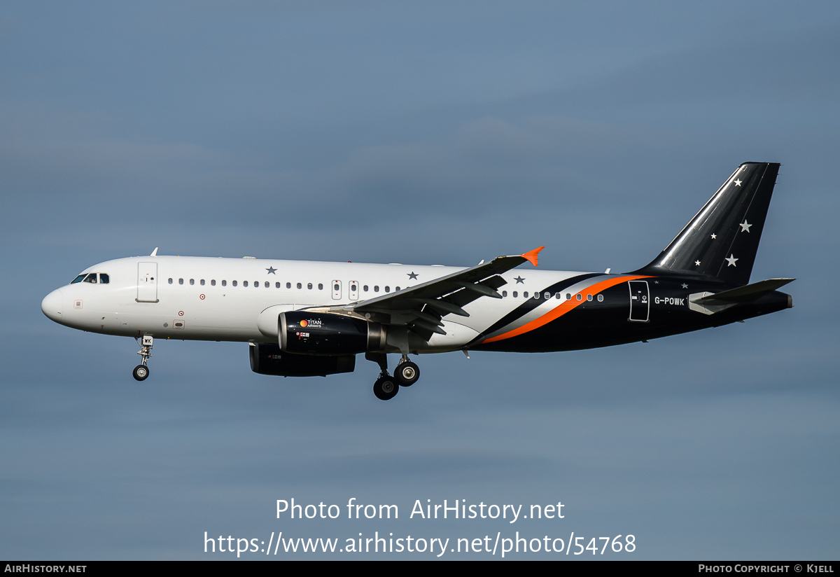 Aircraft Photo of G-POWK | Airbus A320-233 | Titan Airways | AirHistory.net #54768