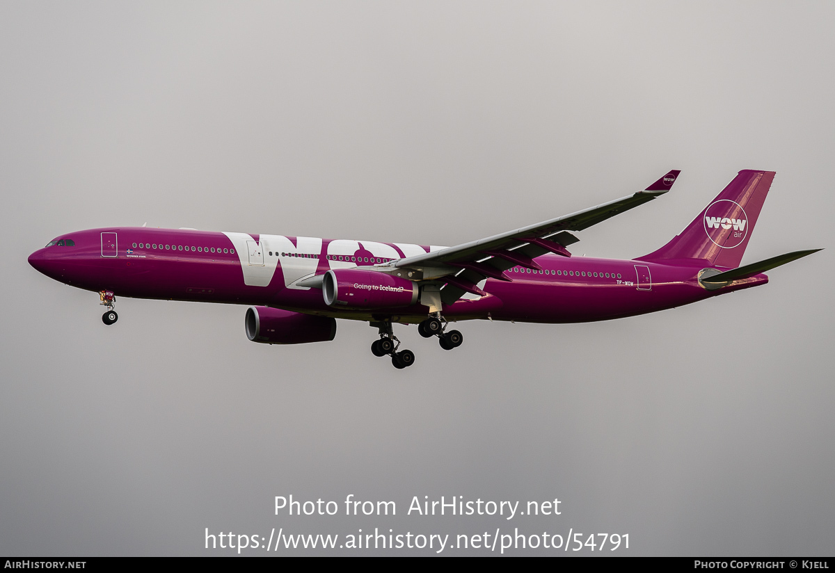 Aircraft Photo of TF-WOW | Airbus A330-343E | WOW Air | AirHistory.net #54791