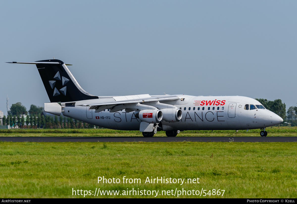 Aircraft Photo of HB-IYU | British Aerospace BAe-146-100 | Swiss International Air Lines | AirHistory.net #54867