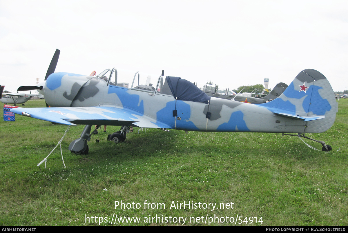 Aircraft Photo of N343DC | Yakovlev Yak-52TW | Soviet Union - Air Force | AirHistory.net #54914